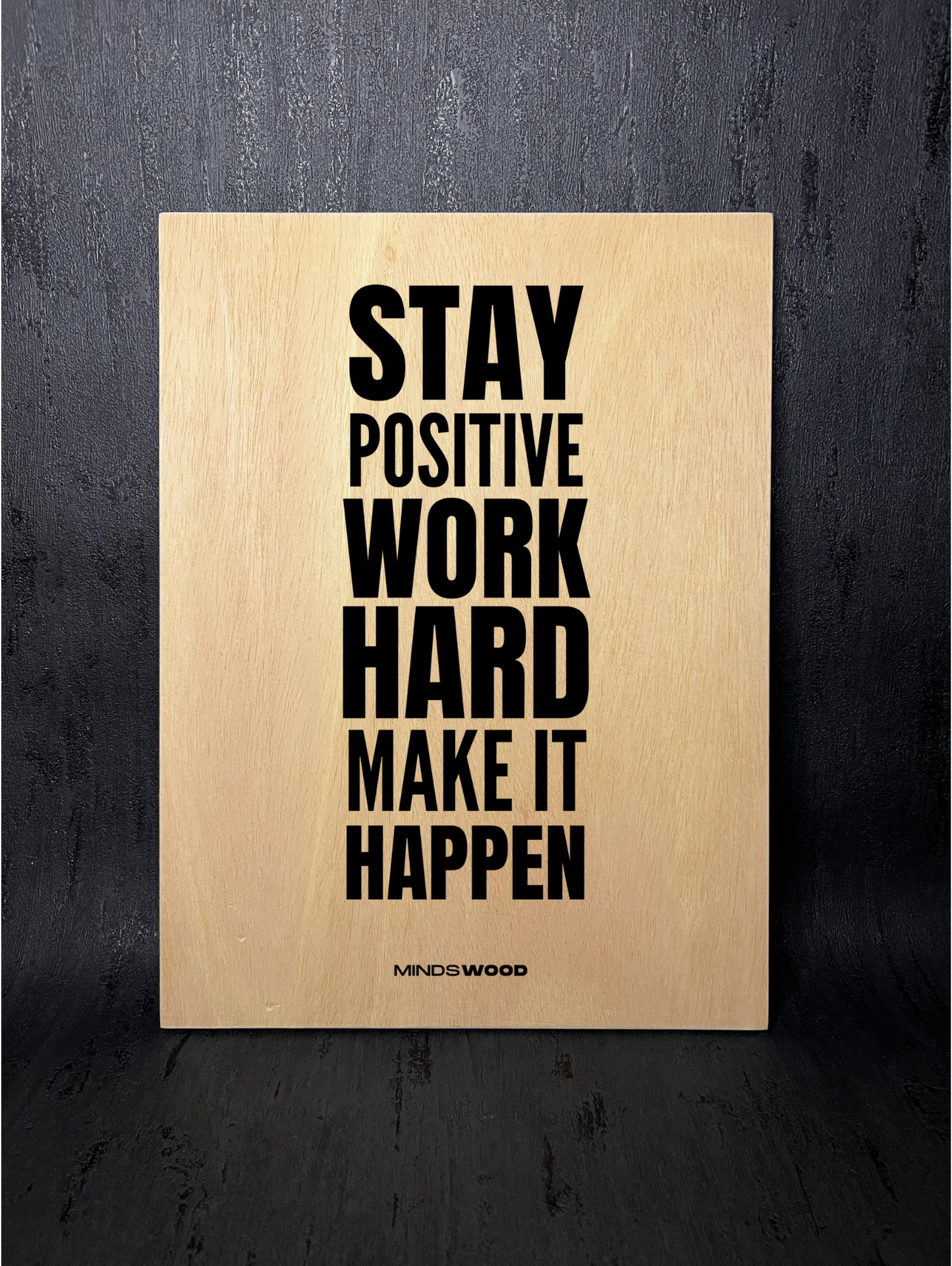 Cuadro motivacional Stay positive