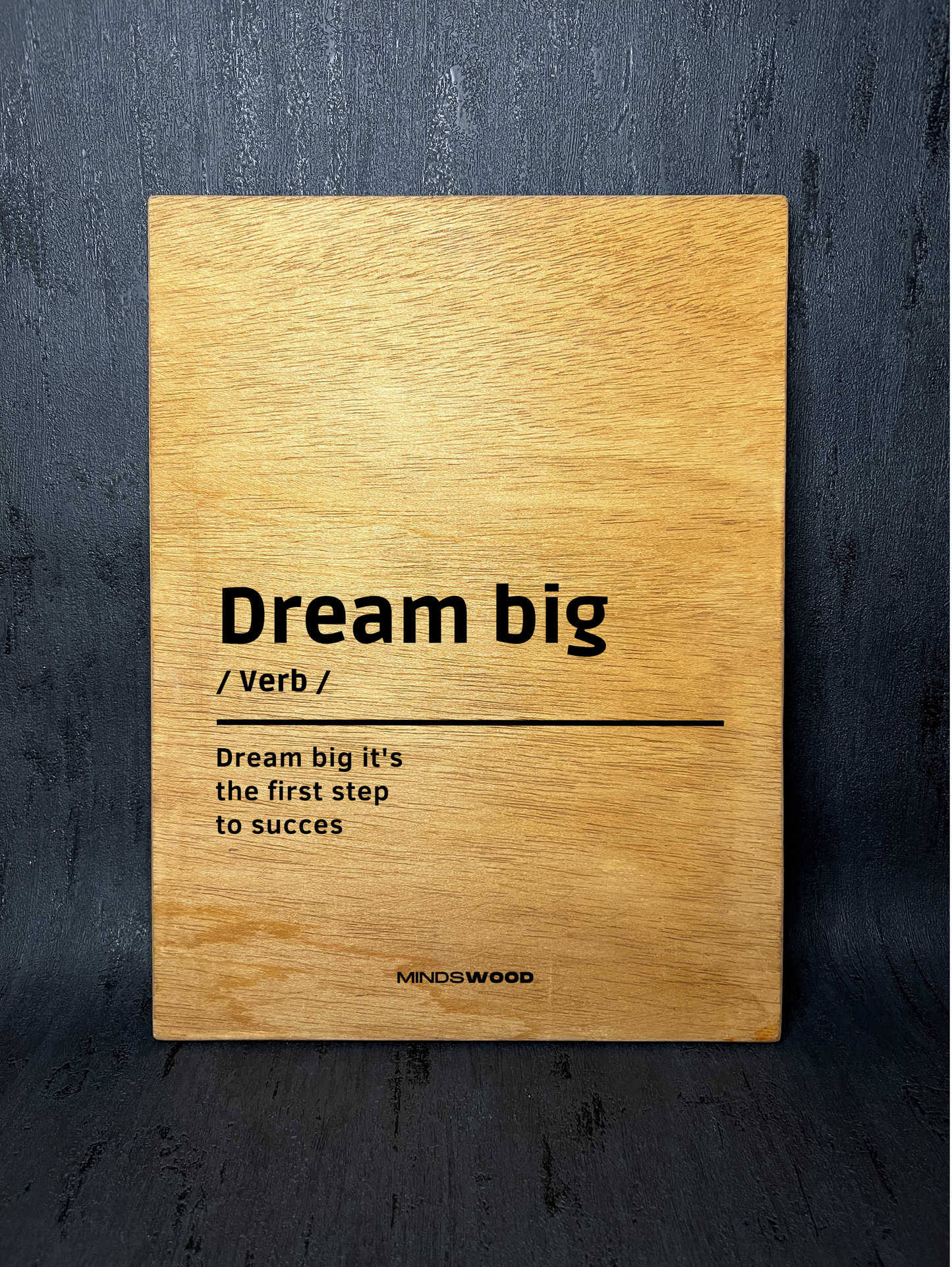 Cuadro en madera Dream Big