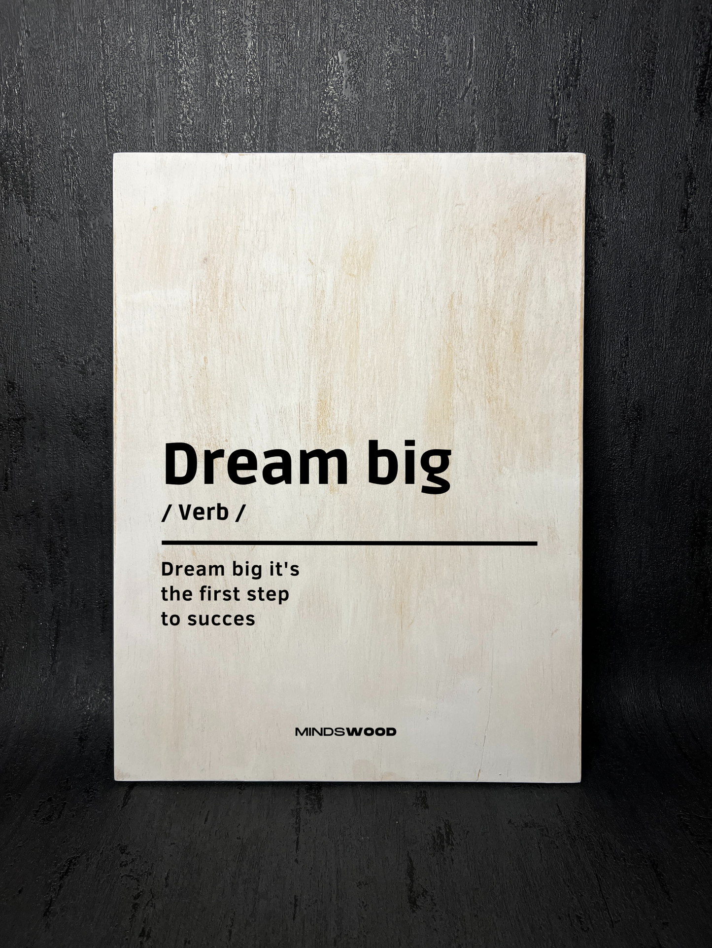 Cuadro en madera Dream Big