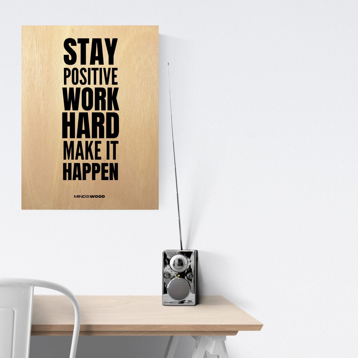 Cuadro motivacional Stay positive