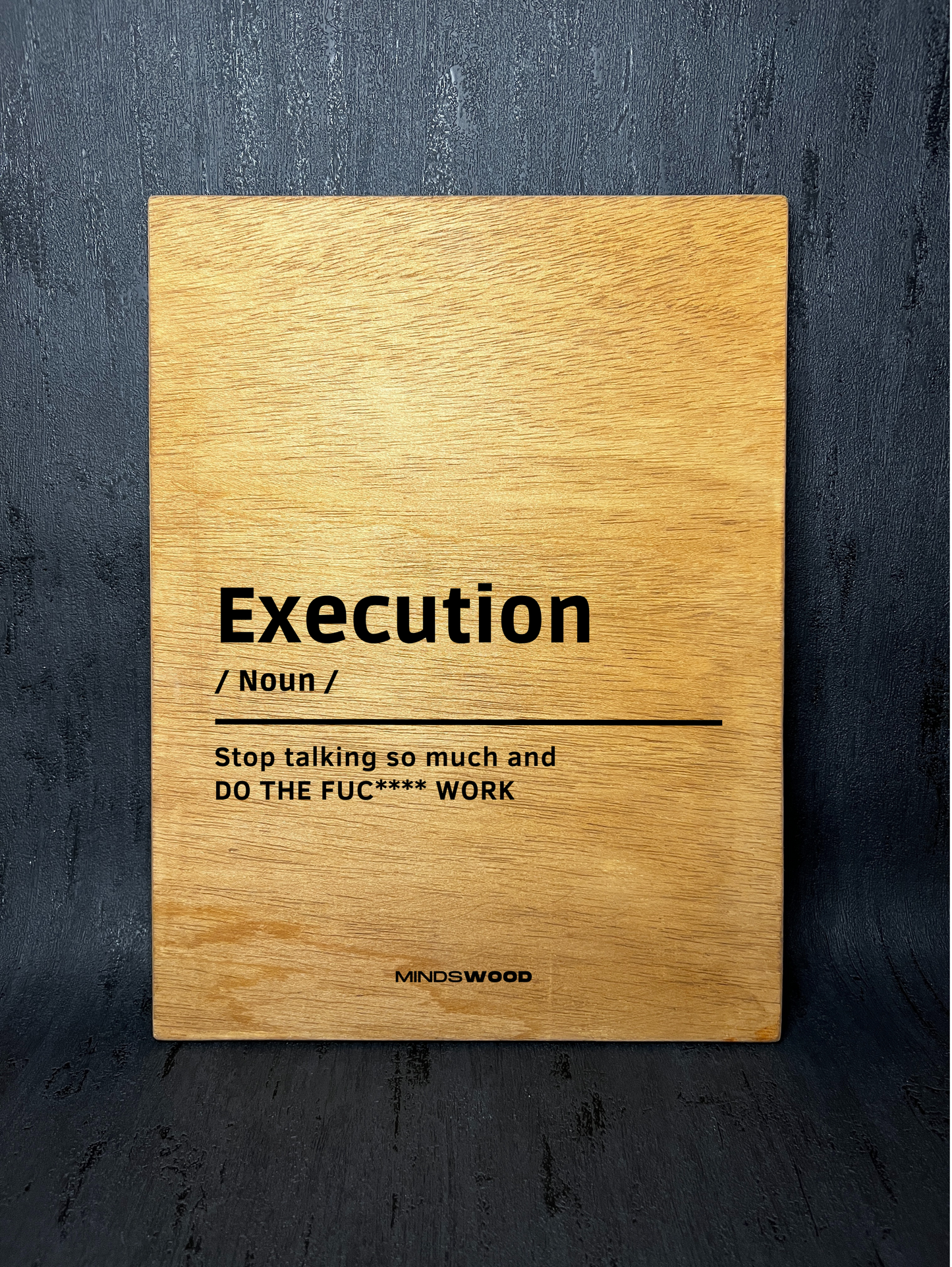 Cuadro en madera Execution