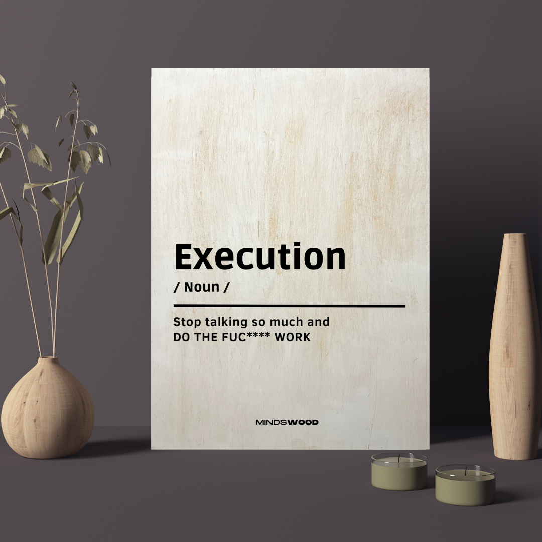 Cuadro en madera Execution